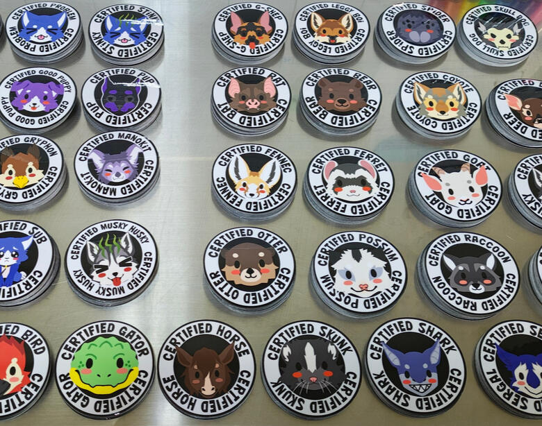 Photo of a bunch of certified species stickers! Photo of a bunch of certified species stickers!