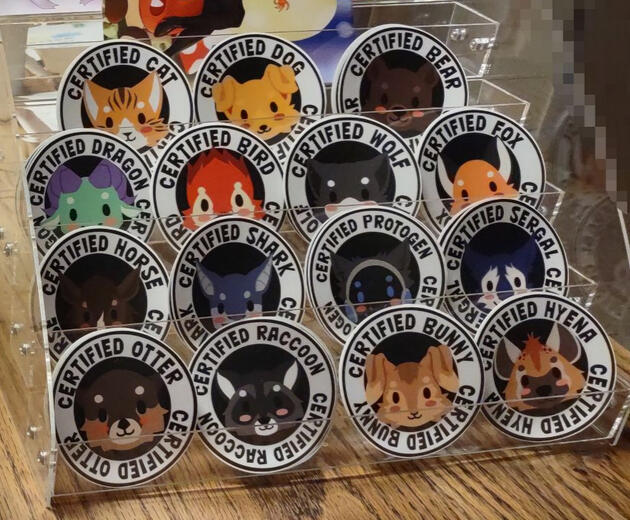 certified animal stickers